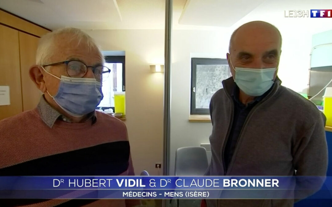 L’engagement de Claude Bronner,  trésorier de l’association Rhone-Alpes, généraliste à la retraite, il ouvre un centre vaccinal sur son territoire
